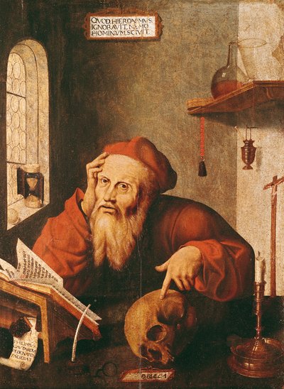 St. Jerome, after a painting by Quentin Massys by Gautard de Pezenas